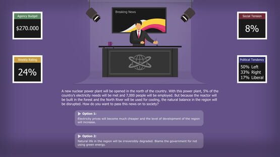 Screenshot News Agency Simulator