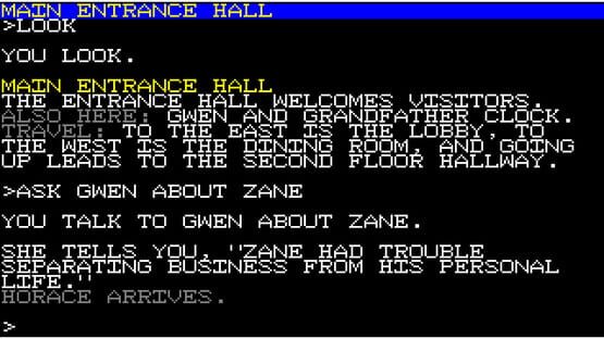 Screenshot Ozapell Mystery Text Adventure