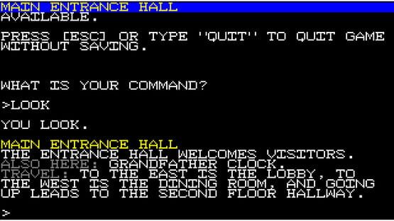 Screenshot Ozapell Mystery Text Adventure