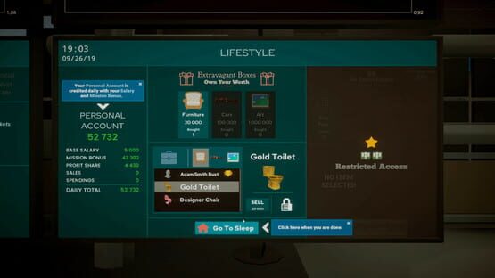Screenshot The Invisible Hand: Deep Pockets Edition