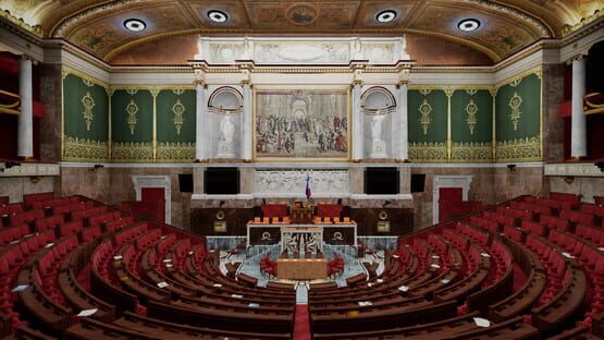 Screenshot Visite virtuelle de l'Assemblée nationale
