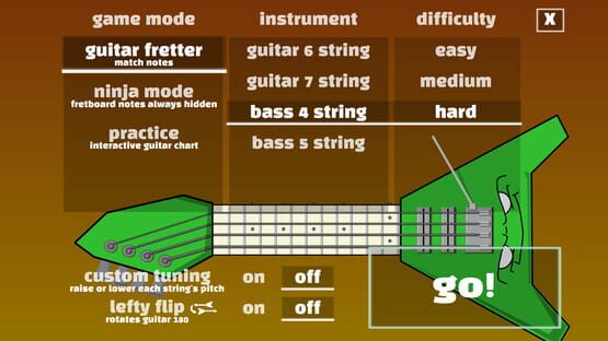 Screenshot Guitar Fretter