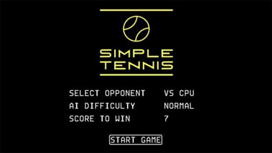 Screenshot Simple Tennis