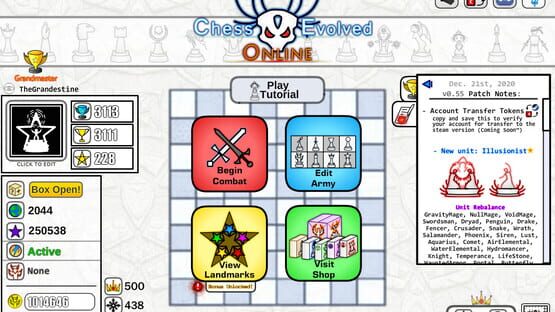 Screenshot Chess Evolved Online