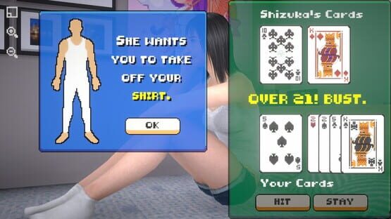 Screenshot Girlfriend Strip Blackjack