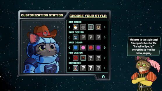 Screenshot Space Cat Solitaire