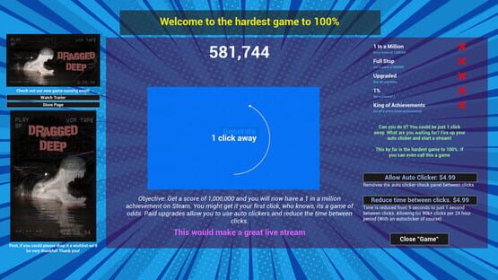 Screenshot 1 in a Million: A Game of Odds