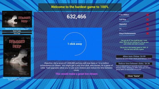 Screenshot 1 in a Million: A Game of Odds