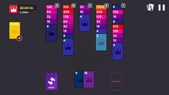 Screenshot 2048 Royal Cards