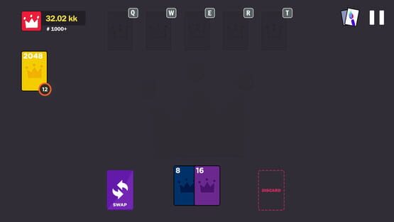 Screenshot 2048 Royal Cards
