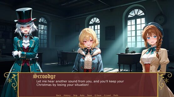 Screenshot A Christmas Carol: But With Anime Girls