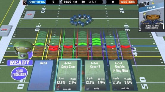 Screenshot Action Card Football
