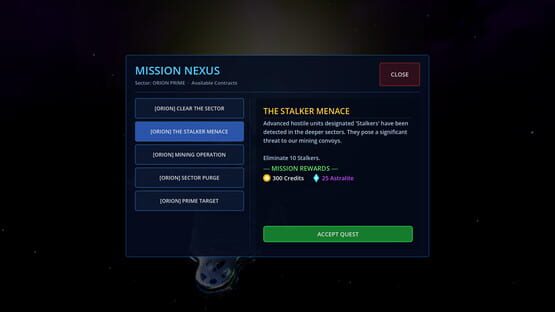 Screenshot Aethelgard: Galactic Guardian