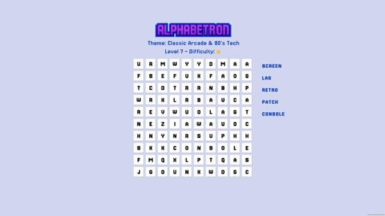 Screenshot Alphabetron