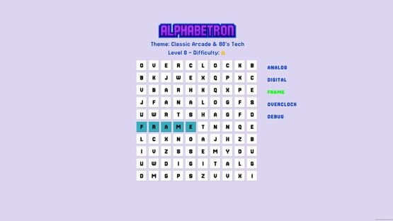 Screenshot Alphabetron