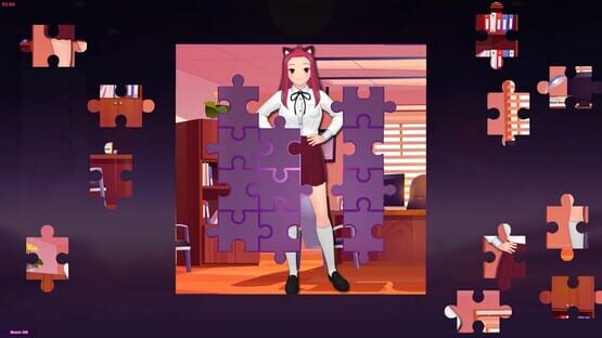 Screenshot Anime Jigsaw Girls: Office