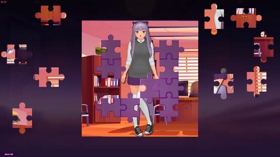 Screenshot Anime Jigsaw Girls: Office