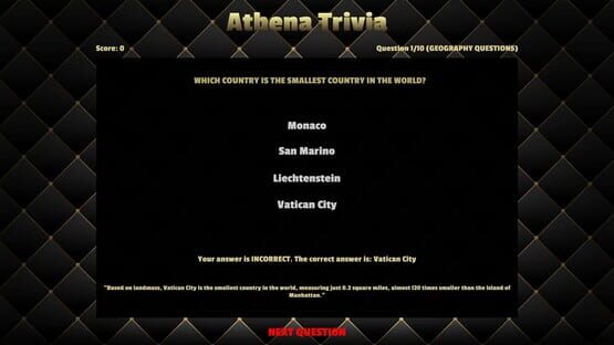 Screenshot Athena Trivia