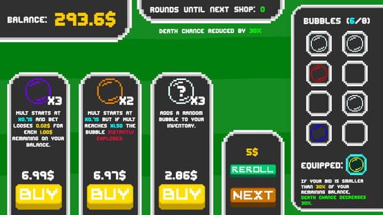 Screenshot Bubble Investor