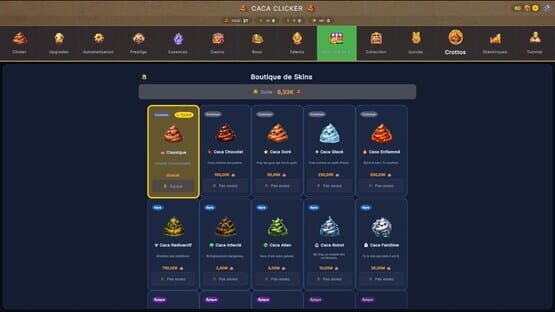 Screenshot Caca Clicker
