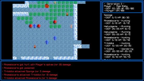 Screenshot Cambrian Crawl