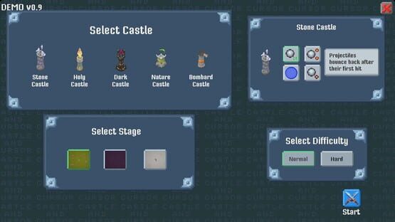 Screenshot Castle and Cursor