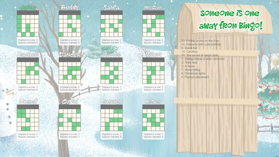 Screenshot Christmas Movie Bingo