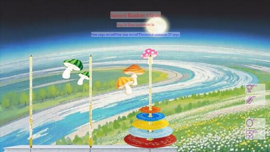 Screenshot Colorful Tower of Hanoi