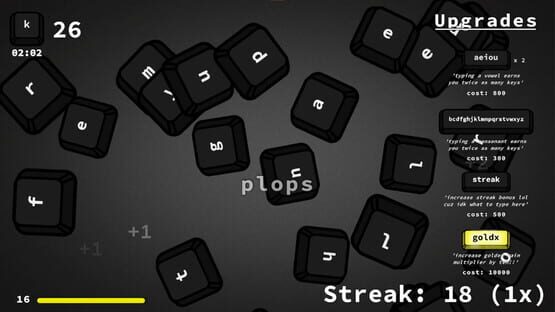 Screenshot Cookie Clicker but You Type