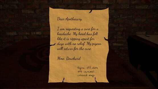 Screenshot Dear Apothecary
