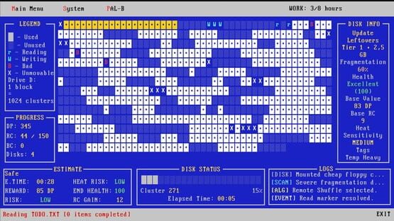 Screenshot Defrag Incremental
