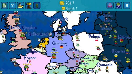 Screenshot Dictators:No Peace Countryballs