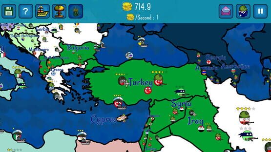 Screenshot Dictators:No Peace Countryballs