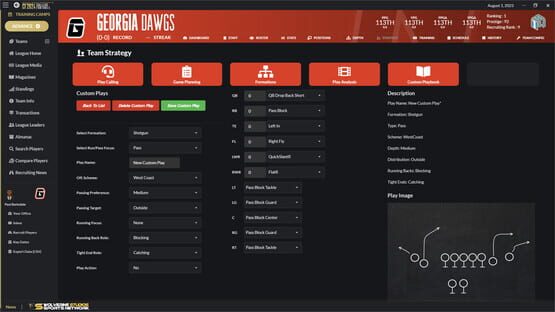 Screenshot Draft Day Sports: College Football 2024