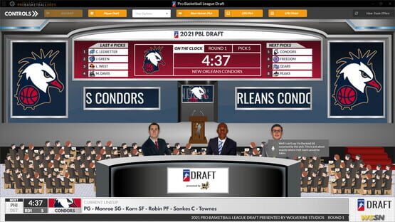 Screenshot Draft Day Sports: Pro Basketball 2021