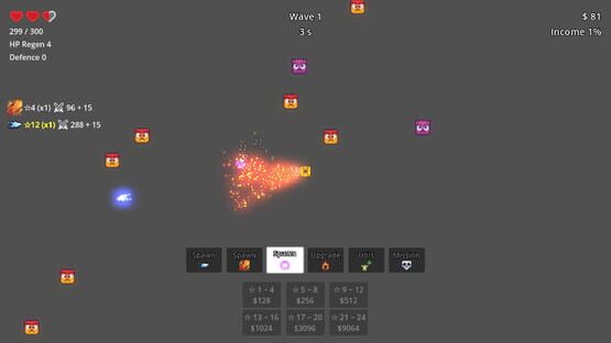 Screenshot Emoji Random Defence