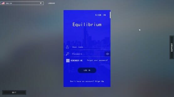 Screenshot Equilibrium