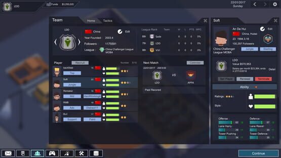 Screenshot ESports Club