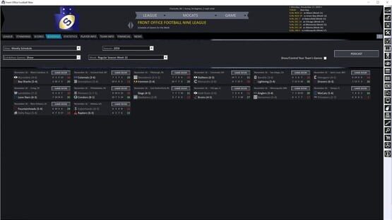 Screenshot Front Office Football Nine