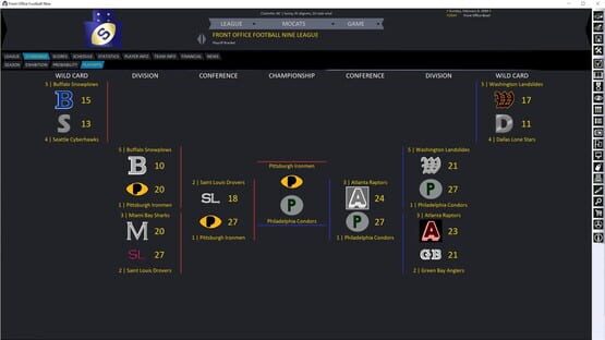 Screenshot Front Office Football Nine