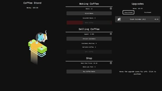 Screenshot Galactic Coffee Shop