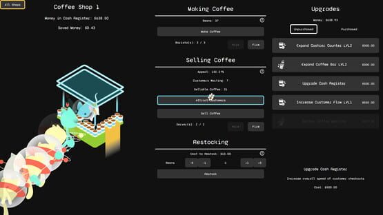 Screenshot Galactic Coffee Shop