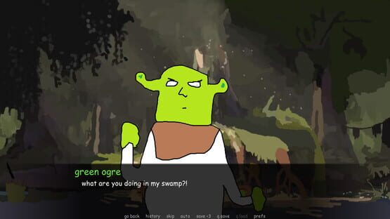 Screenshot Green Ogre Gives You Terrible Life Advice and Dies