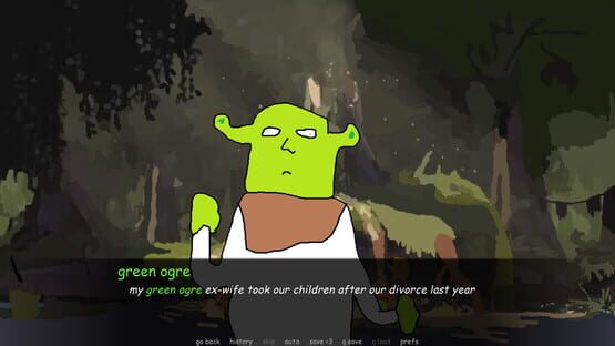 Screenshot Green Ogre Gives You Terrible Life Advice and Dies