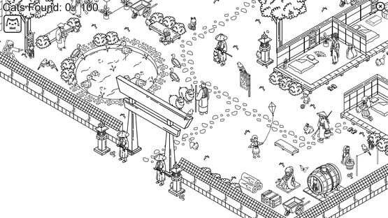 Screenshot Hidden Cats In Japanese Village
