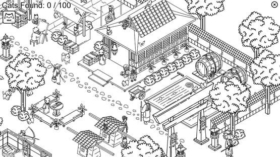 Screenshot Hidden Cats In Japanese Village