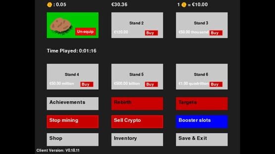 Screenshot Idle Crypto Mining