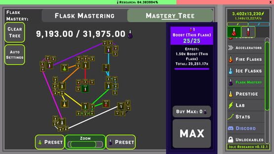 Screenshot Idle Research