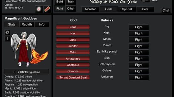 Screenshot Idling to Rule the Gods
