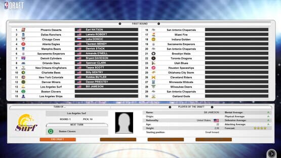 Screenshot International Basketball Manager